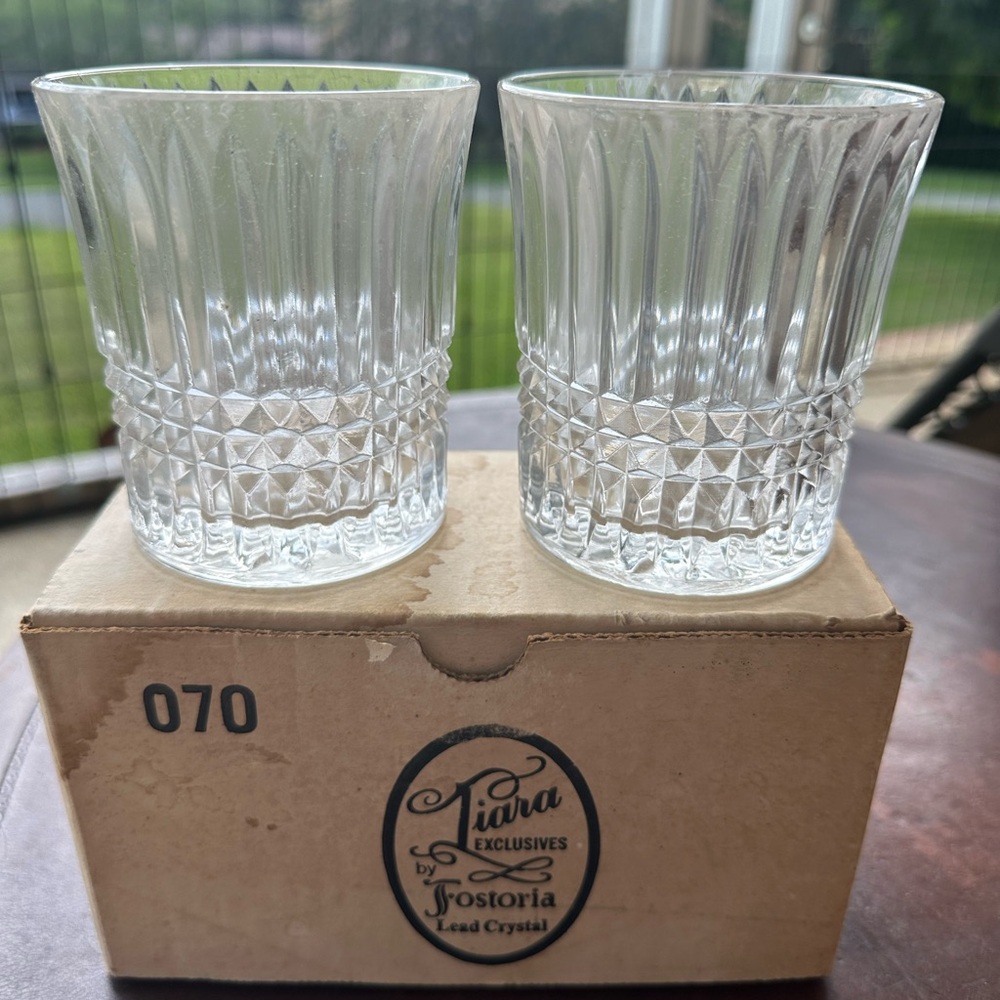 Tiara Crystal Glass Set - Clear Elegance